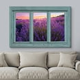 thumbnail image 3 of wall26 Canvas Print Wall Art Window View of Field of Lavender Flowers Nature Wilderness Photography Realism Rustic Landscape Colorful Vibrant for Living Room, Bedroom, Office - 24"x36", 3 of 5
