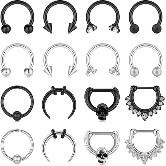 Briana Williams Anneau de Nez Septum 16G Articulé Sans Joint Anneau de Nez