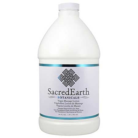 SacredEarth Botanicals Vegan Massage Lotion - 1.89 Liters (Half Gallon)