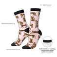 thumbnail image 4 of KLL Leopard Print Print Cool Socks Men's Women's Crew Socks Funny Crazy Novelty Stockings, 4 of 6