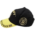 thumbnail image 5 of U.S. Navy Veteran Seal Black & Yellow Embroidered Cap Hat Officially Licensed, 5 of 5