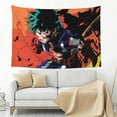 thumbnail image 4 of My Hero Academia Tapestry, Anime Wall Poster Art, Wall Tapestry For Bedroom Living Room Dorm Room, Wall Hanging For Festival Party Events Background Photography Backdrop, 60x40 Inch, 4 of 9