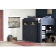 thumbnail image 3 of South Shore Ulysses Twin Loft Bed with Desk, in Blueberry, 3 of 16