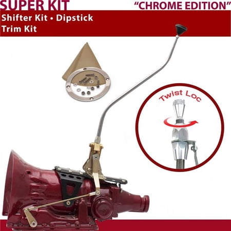 American Shifter 4L80E Shifter Kit 23 in. Swan Trim Kit Dipstick for D2A46