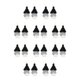 thumbnail image 3 of Guardurnaity 1 par de pendientes de borla bohemios, joyería exagerada, recuerdo de fiesta, pendiente con flecos, día de San Valentín, negro, Negro Blanco Gris 10Conjunto, 3 of 6