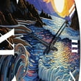 thumbnail image 5 of Designart "Colorful Beach horizon II" Nautical & Beach Oversized Wall Clock, 5 of 5