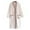 Beige, variant on Women Flannel Nightgown Long Sleeve V Neck Button Down Housecoat Sherpa Thermal Sleepwear Loungewear