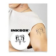 Inkbox Temporary Tattoos, Semi-Permanent Tattoo, One Premium Easy Long Lasting, Water-Resistant Temp Tattoo with For Now Ink - Lasts 1-2 Weeks, Dallas, 3 x 3 in