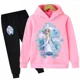 thumbnail image 2 of Conjunto de sudadera con capucha de Frozen para niñas de primavera y otoño, ropa de Papá Noel para niños, traje informal para niños, traje para niños, sudaderas con capucha y pantalones, 2 piezas, 2 of 5