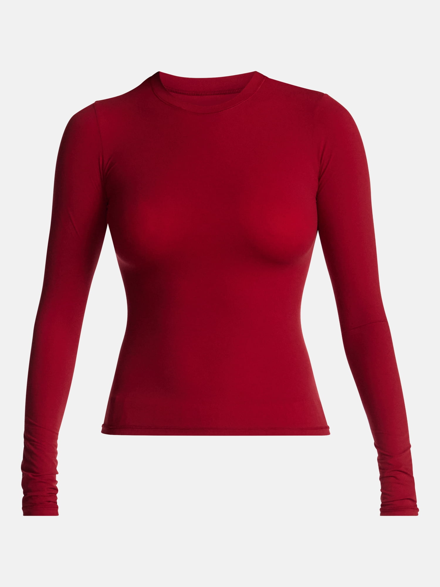 No Boundaries Fit Stretch Tee with Long Sleeves, Women's XS-XXXL