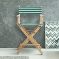 thumbnail image 2 of 24" Director's Chair Natural Frame-Teal Cabana, 2 of 3