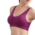 thumbnail image 2 of 2018 Women Sport Padded Seamless Bra Running Vest Tops Rimless Bras Plus Size New, 2 of 6