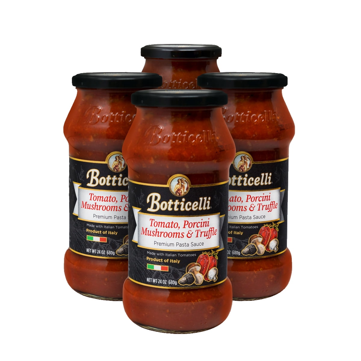 Botticelli Premium Tomato Pasta Sauce with Porcini Mushroom and Truffle ...