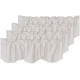 thumbnail image 1 of Cenefas de cortina opacas de 2 paneles para ventanas de cocina/sala de estar/baño Protección de privacidad Barra de bolsillo Decoración Cortinas de cenefa de ventana festoneadas, 52 pulgadas de ancho x 18 pulgadas de largo, negro gris carbón, 1 of 5