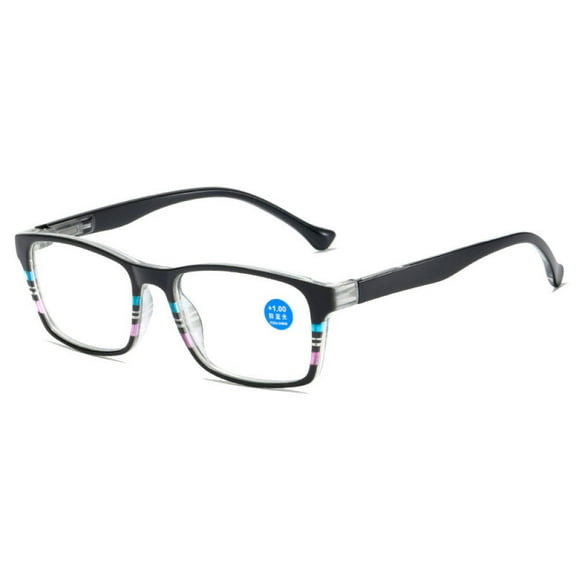 Blue Light Blocking Reading Glasses 2.50 for Men and Women Spring Hinge Presbyopic Glasses Plastic Square Readers  2.50