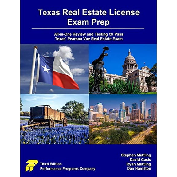 Pre-Owned Texas Real Estate License Exam Prep: All-in-One Review and Testing to Pass Texas' Pearson Vue Real Estate Exam (Paperback) 0915777541 9780915777549