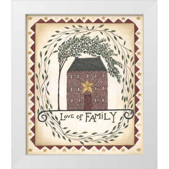 Shamp, Cindy 15x17 White Modern Wood Framed Museum Art Print Titled - Love of Family