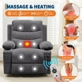thumbnail image 4 of IdealHouse Power Lift Recliner Chair, Oversized Electric Recliners for Elderly With Heat and Massage, Home Theater Seat With 2 Cup Holders Side, Electric Glider Reclining Single Sofa Chair, 4 of 7