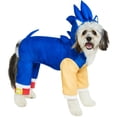 thumbnail image 1 of Sonic The Hedgehog Plush Dog Costume with Hood-Small, 1 of 2