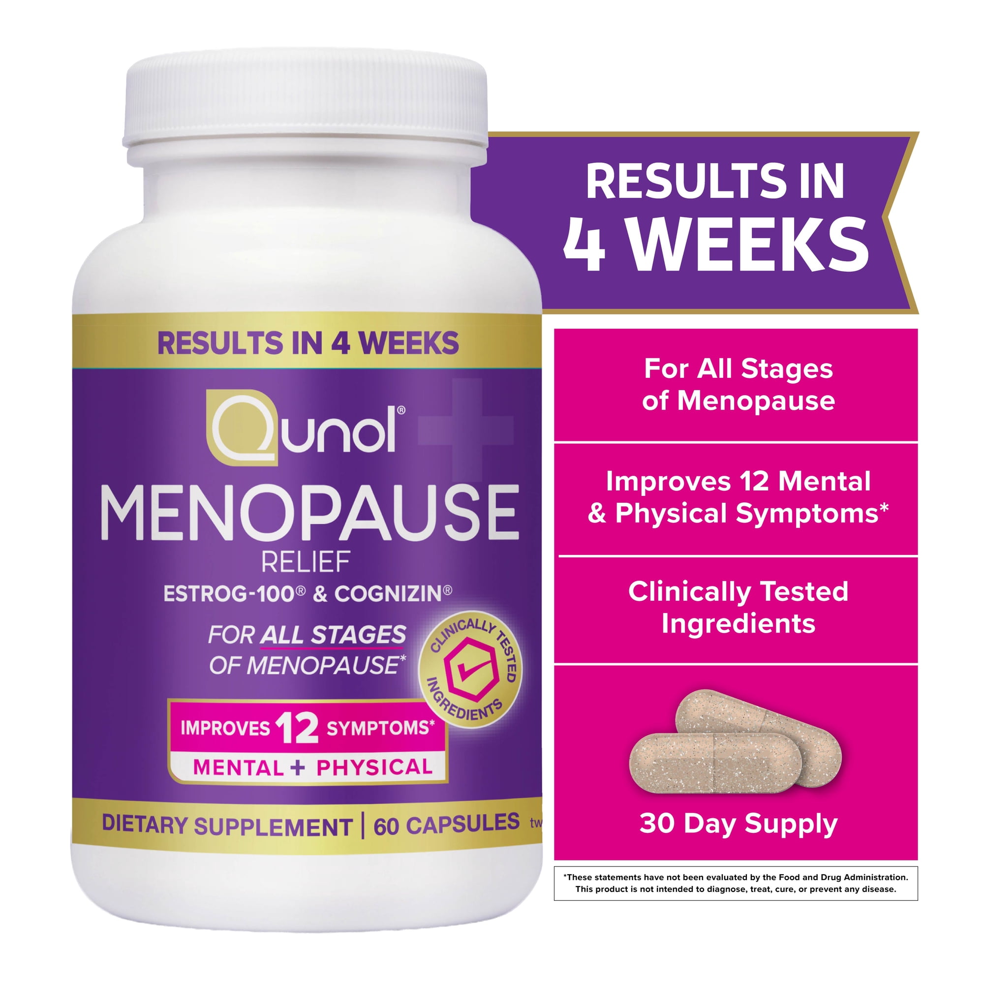 Qunol Menopause Relief Capsules 60ct