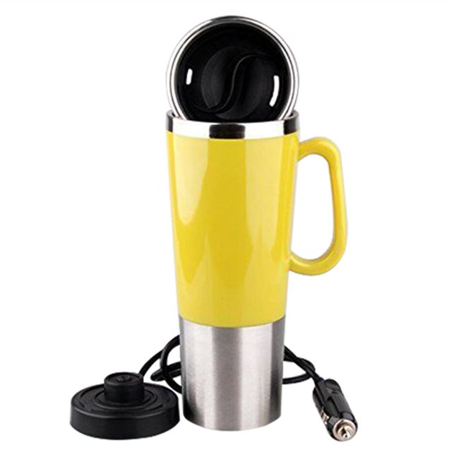 Taza de viaje ANKOMINA de acero inoxidable con aislamiento al vacío, 450 ml