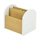 thumbnail image 1 of Organizador de escritorio con soporte para control remoto de mesa para sala de estar y mesita de noche Blanco, 1 of 9