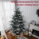 thumbnail image 3 of Árbol de Navidad HOMCOM de pino de 7.5 pies con 1218 ramas, verde, 3 of 9