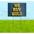 thumbnail image 1 of We Buy Gold (18" x 24") Yard Sign, Includes Metal Step Stake, 1 of 6