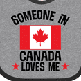 thumbnail image 4 of Inktastic Someone in Canada Loves Me Boys or Girls Baby Bib, 4 of 4