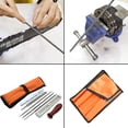 thumbnail image 4 of Riwcyla 8 PCS Chainsaw Sharpener File Kit Hand Tool for Sharpening Electric Chain Saw Includes 532 316 732 Inch Round File, Flat File, Wood Handle, Filing Guide, Depth Gauge, Pouch, 4 of 6