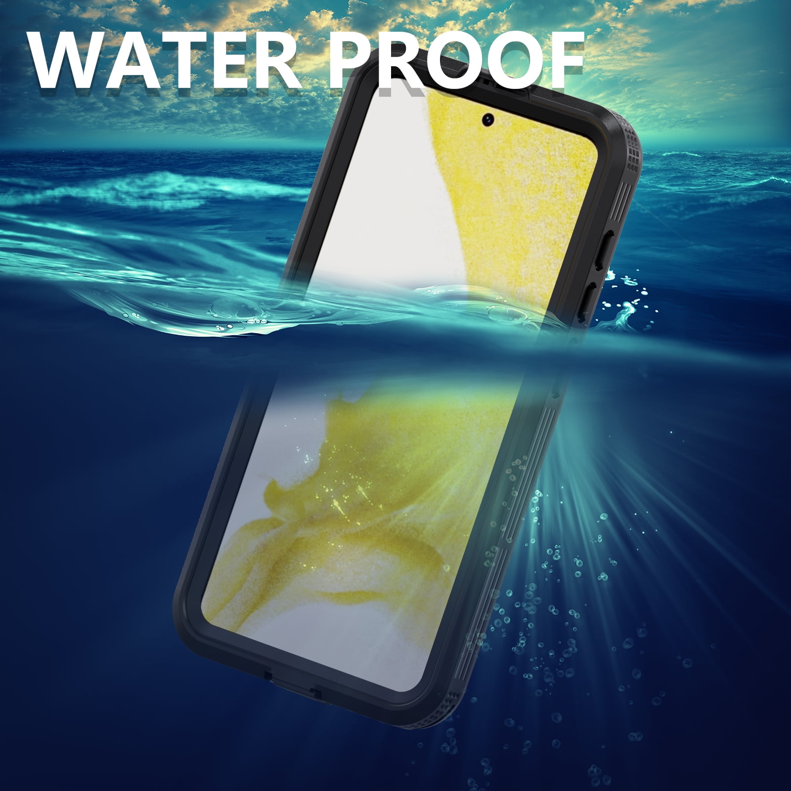 Designed for Samsung Galaxy S23 Plus Case,Waterproof Case with Built-in Screen Protector Shockproof Dustproof Heavy Duty Full Body Protective Case for Samsung Galaxy S23 Plus 5G 6.6", Black