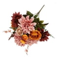 thumbnail image 4 of Mainstays Indoor 19in Artificial Flower Bouquet,  Dahlia and Rose Flower, Pink Color, 4 of 8
