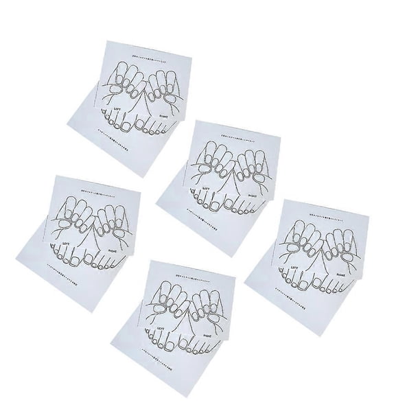 Manicure Displaying Cards Paper Nail Displaying for Manicure Pedicure 10Pcs