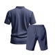 thumbnail image 4 of WILLBEST Traje de Verano para Hombre, de Carga Corta, Holgado, Informal, Transpirable, de Manga Corta, de Lino, 4 of 8