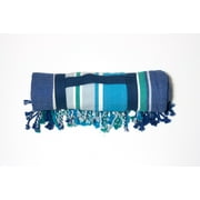 Heavy Fringed Beach Blanket 100% Cotton Hyannis