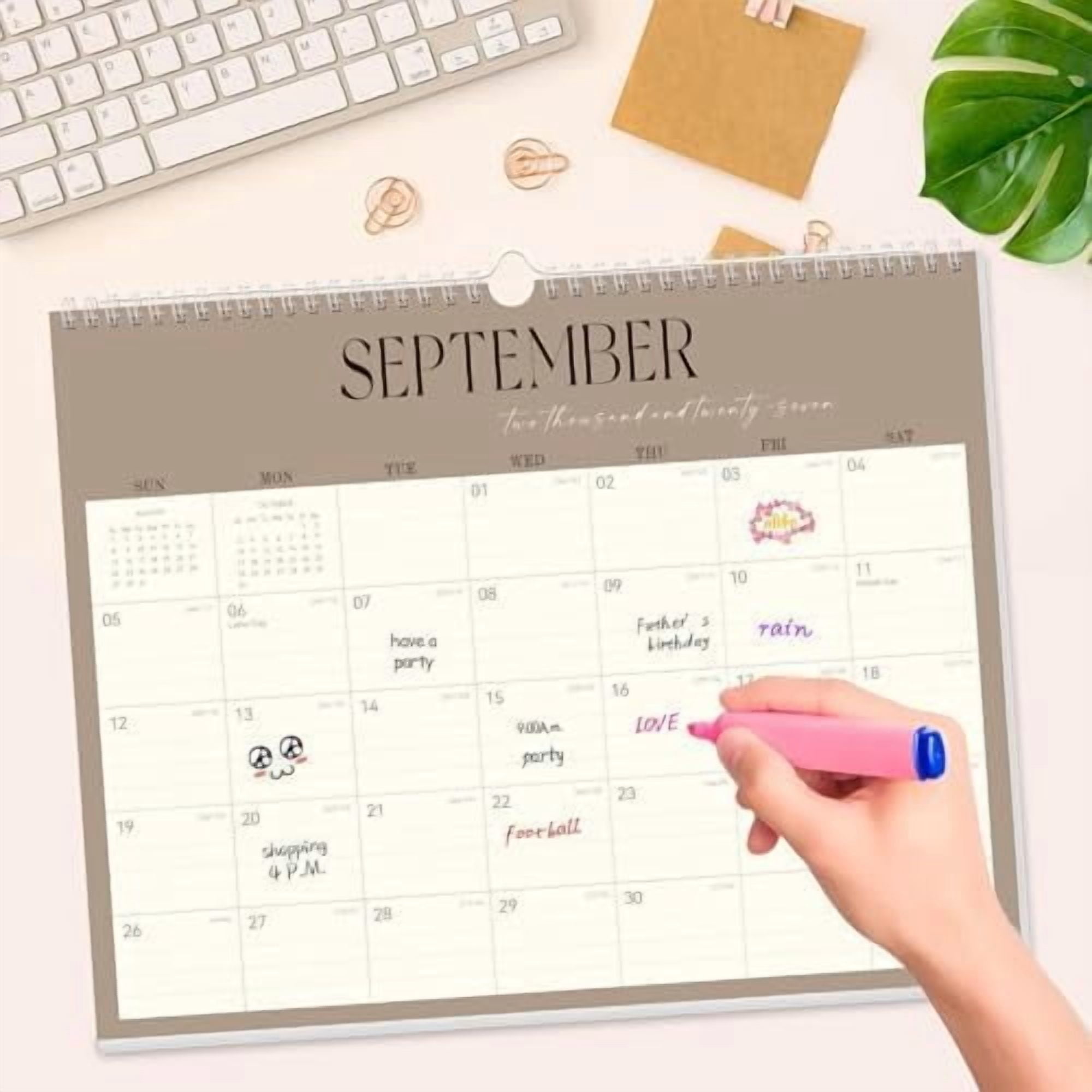 Jointown Wall Calendar 2026-2029, 36-Month Hanging Wall Calendar June 2026 - May 2029, 14" X 11" Monthly Planner With Thick Paper Spiral Bound For Office Home School Organizing & Planning