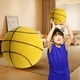 thumbnail image 1 of Balón de baloncesto silencioso de 18/21/24 cm, de alta resistencia y con regate, talla 3/5/7, silencioso para diversas actividades en interiores., 1 of 8