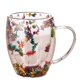 thumbnail image 1 of 2PCS Fillings Dry Flowers Double Wall Glass Cup with Handle Heat Resistant Hot Cold Beverage Tea Coffee Insulated Mug, 1 of 5