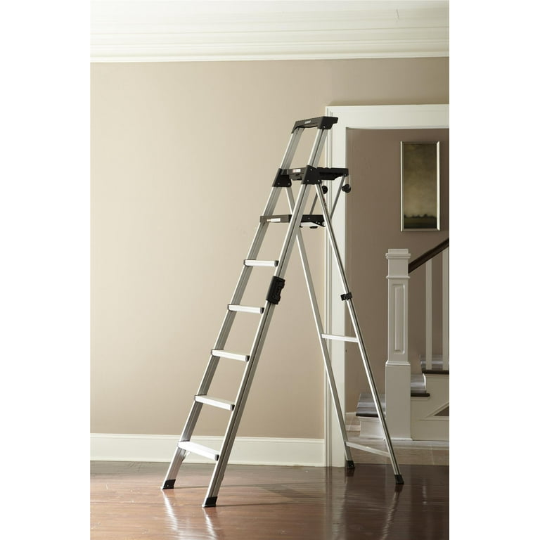 Cosco 8 Ft. Signature Series Aluminum Folding Step Ladder 300 Lb. Type IA 12 Ft. Max Reach