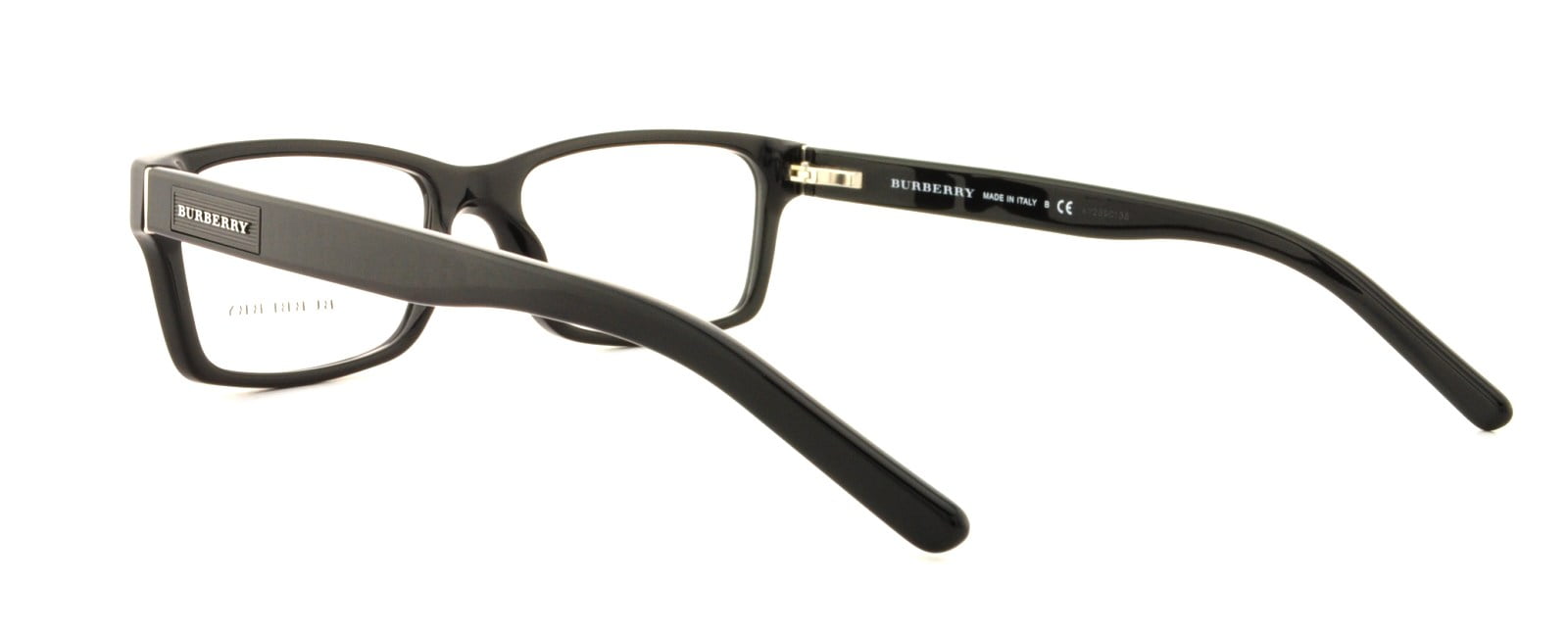 Burberry Men s Acetate Eyeglasses BE2108 3001 Black Rectangular Frames Walmart