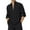 Black, variant on Men's Long Sleeve Stand Collar Cotton Henley Shirt Hippie Casual Beach Wear for Spring Fall Bohemian Style,White,XL