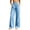 Blue, variant on Women's Gingham Pants 2026 Casual Wide Leg Elastic Waist Pants Cute Comfy Bottoms with Pockets Plaid Outfits, Grey Pants for Women Comfy