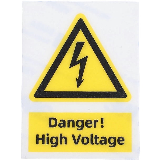 High Voltage Sign Electrical Warning Sticker High Voltage Label Safety Sign Danger Sign