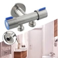 thumbnail image 2 of Mosiee Robinet d'Eau Froide en Acier Inoxydable à Double Poignée pour Salle de Bain et Machine à Laver, Rallonges de Robinet Résistantes à la Corrosion, 2 of 9