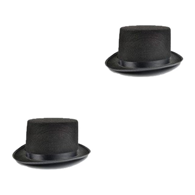 Jumpingount Sombrero de copa, accesorio de Cosplay, suministros multiusos para fiestas, accesorios de barra de tela no tejida, tocados para el Type1 NO1
