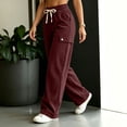 thumbnail image 5 of FAIWAD Women's Plus Size Corduroy Pants High Waisted Straight Leg Athletic Cargo Pant with Pockets, 5 of 8