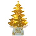 thumbnail image 1 of Adornos navideños Mini adorno de tarjeta navideña de escritorio árbol de Navidad brillante, 1 of 5