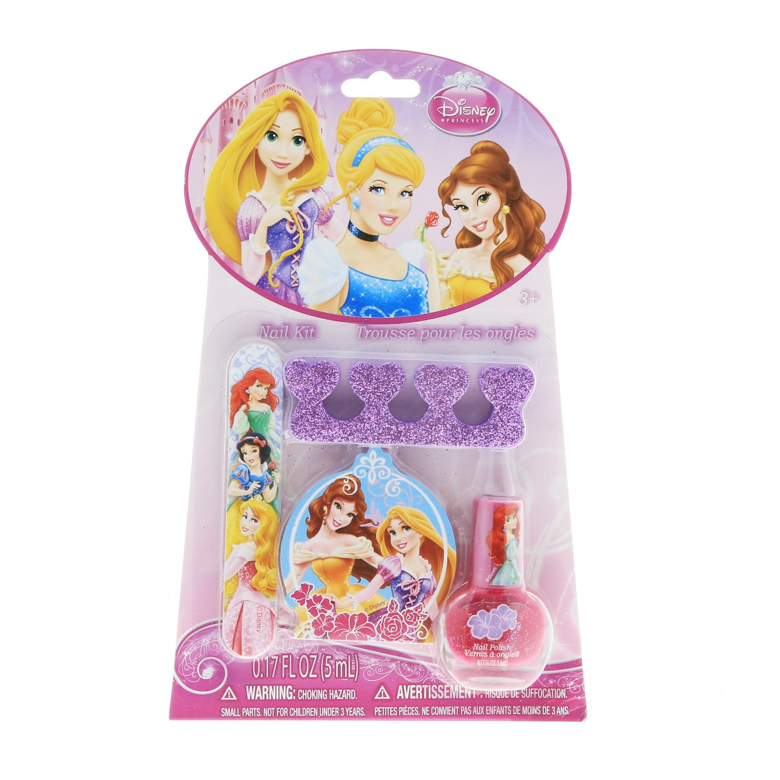 Disney Princess Pretend Play Nail Polish Kit 6 Piece Girls Cosmetics