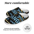 thumbnail image 6 of Goofa Not All Those Who Wander Are Lost 2 Print Womens Mens Cotton Lightweight House Slippers , Washable Home Slippers,Indoor Comfy Bedroom Cozy Slippers-39/40, 6 of 7