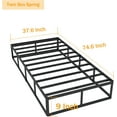 thumbnail image 2 of Twin Box Spring 9 Inch High  Metal Frame Mattress Foundation,Twin Size Box Spring with Fabric Cover, Easy Assembly, Noise Free, 2 of 7